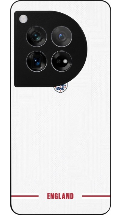 Coque OnePlus 12 - Silicone rigide noir Maillot de football Angleterre 2026 personnalisable