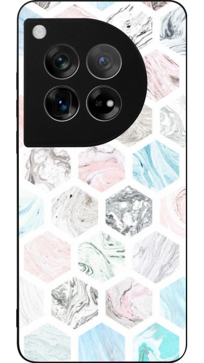 Coque OnePlus 12 - Silicone rigide noir Marble Everything