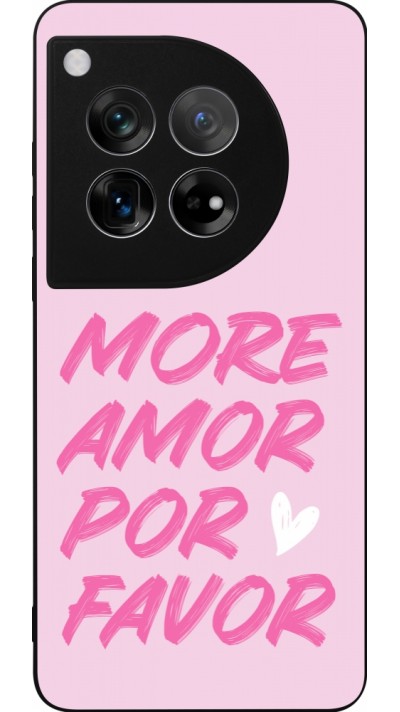 OnePlus 12 Case Hülle - Silikon schwarz More amor porfavor OnePlus 12 Case Hülle - Silikon schwarz More amor porfavor