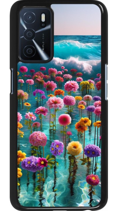 Coque OPPO A16s - Flower sea waves