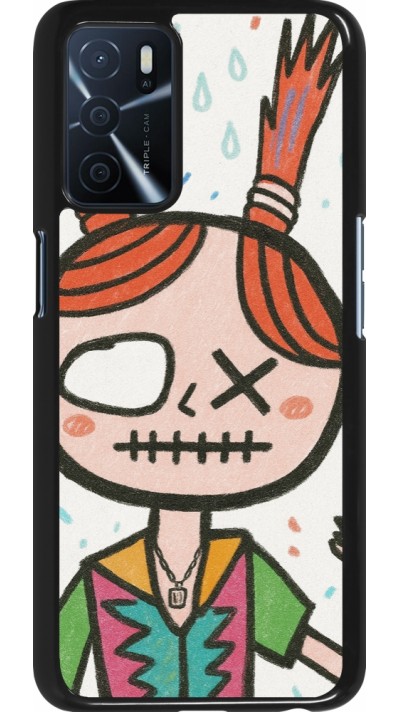 Coque OPPO A16s - Little Girl Sketch