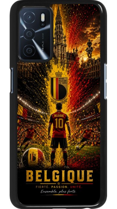 Coque OPPO A16s - Football Belgique splash 2026