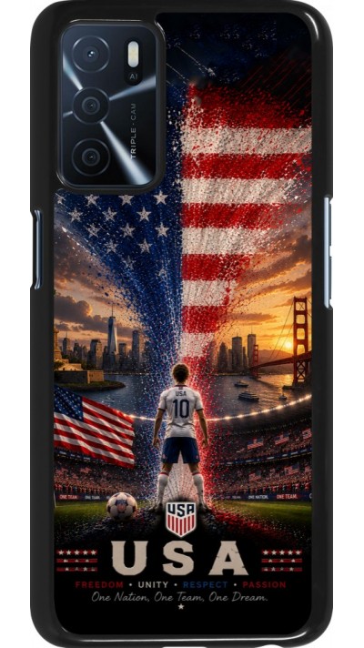Coque OPPO A16s - Football États-Unis splash 2026