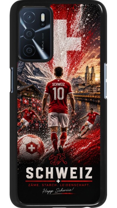 Coque OPPO A16s - Football Schweiz splash 2026
