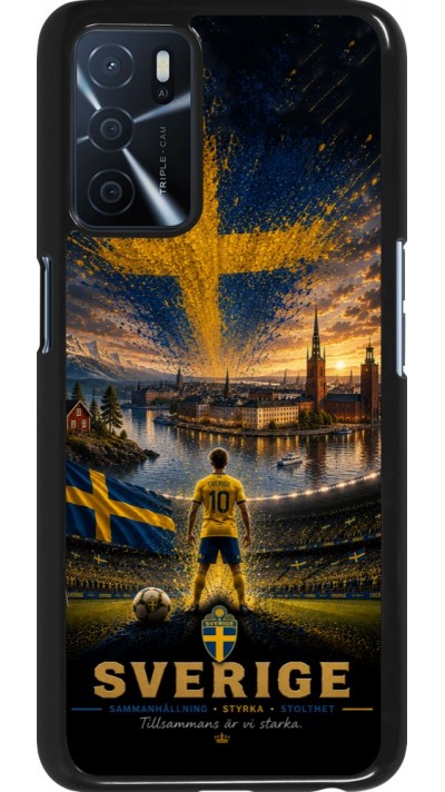 Coque OPPO A16s - Football Suède splash 2026