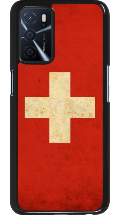 Oppo A16s Case Hülle - Vintage Flag SWISS Oppo A16s Case Hülle - Vintage Flag SWISS