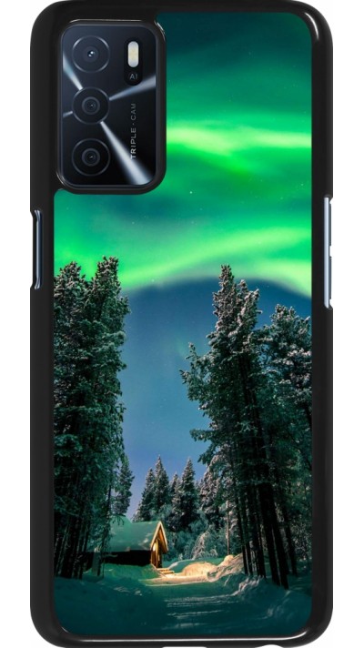 Oppo A16s Case Hülle - Winter 22 Northern Lights Oppo A16s Case Hülle - Winter 22 Northern Lights