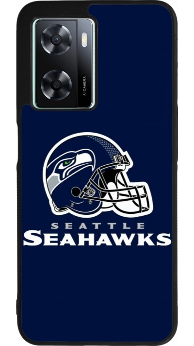 OPPO A57 5G Case Hülle - Silikon schwarz Super Bowl 26 Seattle 3