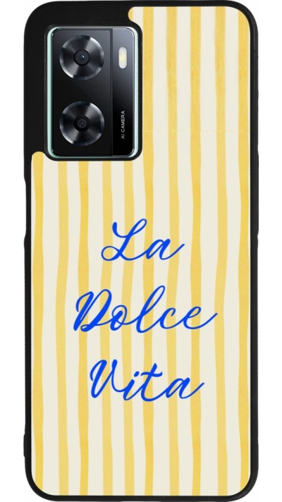 OPPO A57 5G Case Hülle - Silikon schwarz The good life 2026