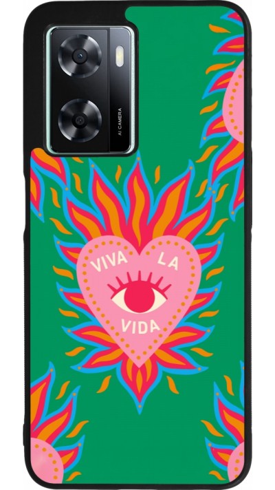 OPPO A57 5G Case Hülle - Silikon schwarz Viva la vida 2026