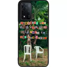 Coque OPPO A93s 5G - Silicone rigide noir Chairs DTMF