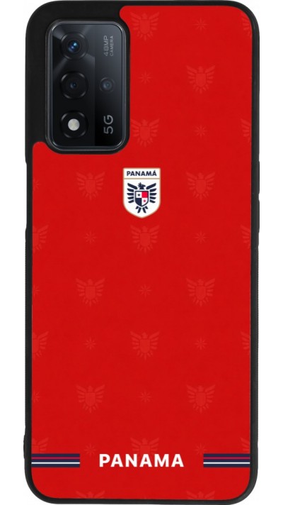 Coque OPPO A93s 5G - Silicone rigide noir Maillot de football Panama 2026 personnalisable