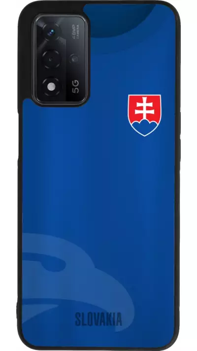 Coque OPPO A93s 5G - Silicone rigide noir Maillot de football Slovaquie
