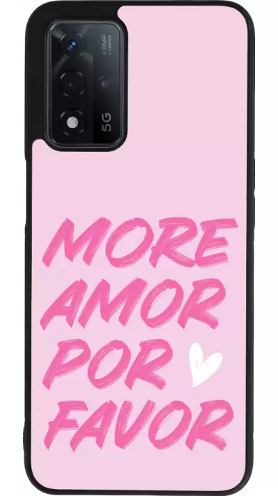 Coque OPPO A93s 5G - Silicone rigide noir More amor porfavor