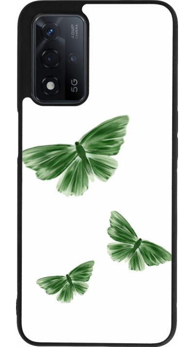 OPPO A93s 5G Case Hülle - Silikon schwarz Butterflies Spring 2026