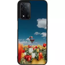 Coque OPPO A93s 5G - Silicone rigide noir Hot air balloon Spring 2026