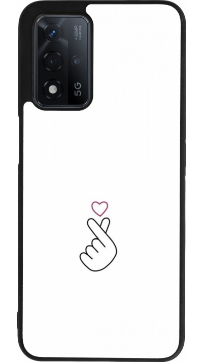 OPPO A93s 5G Case Hülle - Silikon schwarz Valentine 2024 heat by Millennials