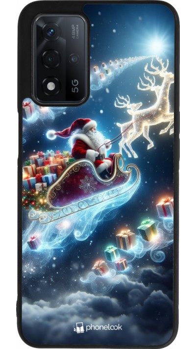 OPPO A93s 5G Case Hülle - Silikon schwarz Weihnachten 2023 Verzauberter Weihnachtsmann
