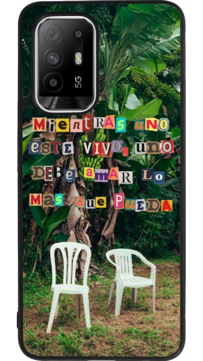 OPPO F19 Pro+ Case Hülle - Silikon schwarz Chairs DTMF