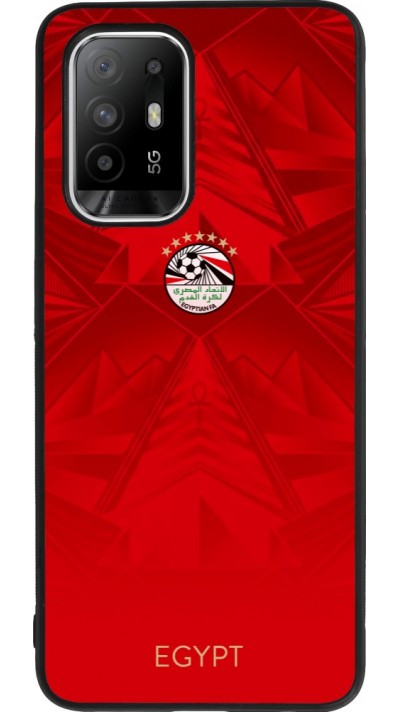 Coque OPPO F19 Pro+ - Silicone rigide noir Maillot de football Égypte 2026 personnalisable