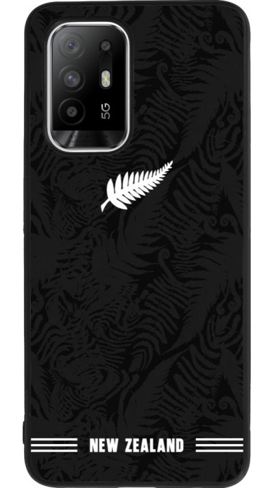 Coque OPPO F19 Pro+ - Silicone rigide noir Maillot de football Nouvelle-Zélande 2026 personnalisable