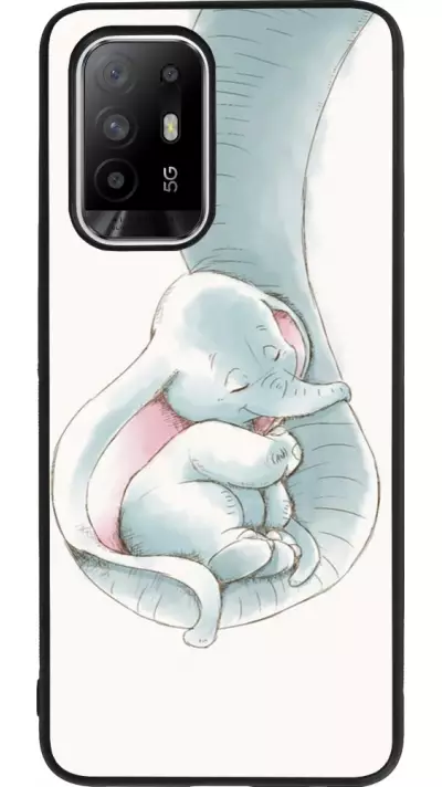 Coque OPPO F19 Pro+ - Silicone rigide noir Mom 1903