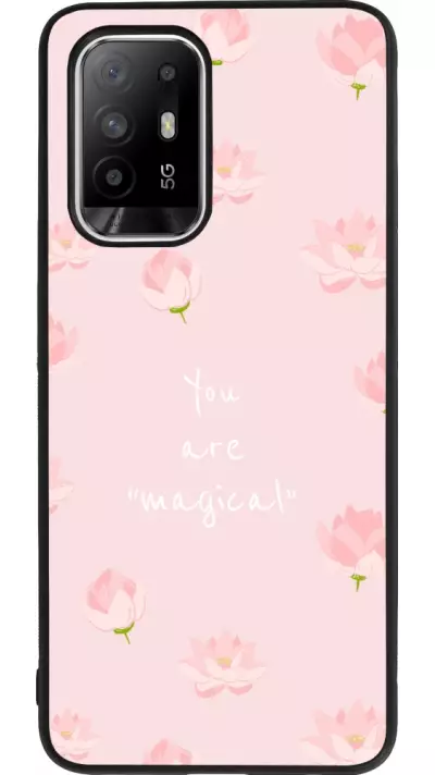 Coque OPPO F19 Pro+ - Silicone rigide noir Mom 2023 your are magical