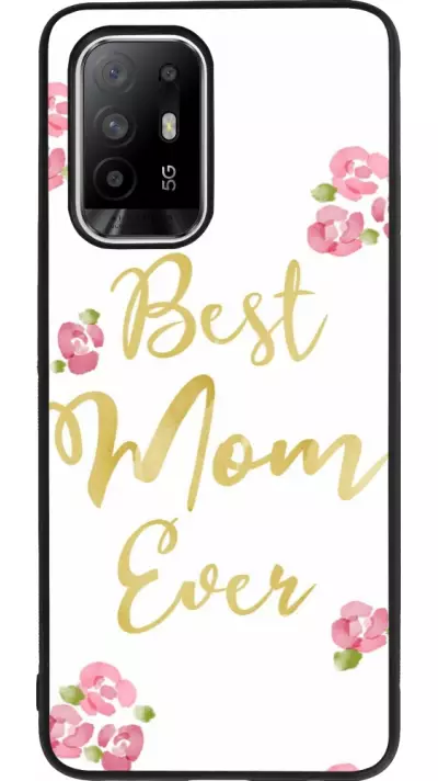 Coque OPPO F19 Pro+ - Silicone rigide noir Mom 2024 best Mom ever