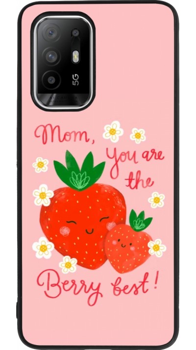 Coque OPPO F19 Pro+ - Silicone rigide noir Mom 2026 Berry best