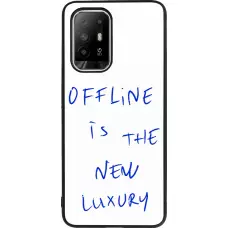 Coque OPPO F19 Pro+ - Silicone rigide noir Offline is the new luxury