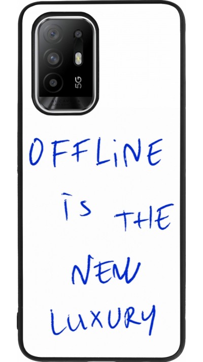 Coque OPPO F19 Pro+ - Silicone rigide noir Offline is the new luxury