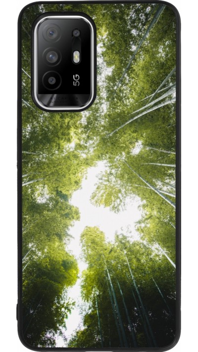 OPPO F19 Pro+ Case Hülle - Silikon schwarz Spring 23 forest blue sky