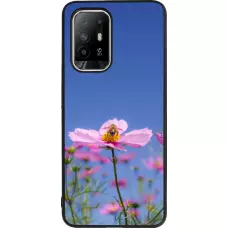 Coque OPPO F19 Pro+ - Silicone rigide noir Bee on a flower Spring 2026