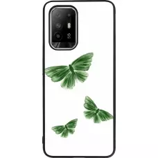 Coque OPPO F19 Pro+ - Silicone rigide noir Butterflies Spring 2026