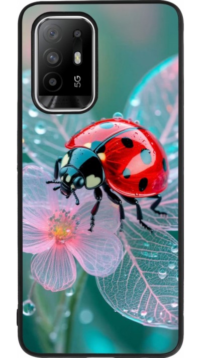 OPPO F19 Pro+ Case Hülle - Silikon schwarz Ladybird in bloom Spring 2026