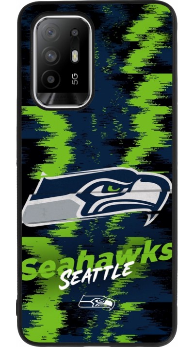 OPPO F19 Pro+ Case Hülle - Silikon schwarz Super Bowl 26 Seattle 2