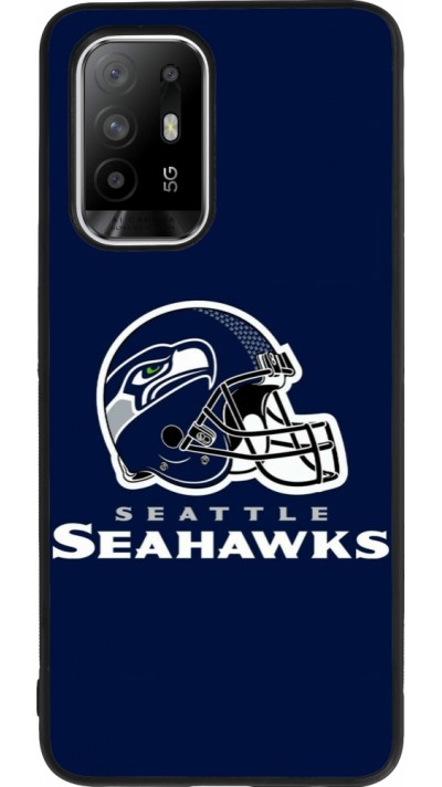 OPPO F19 Pro+ Case Hülle - Silikon schwarz Super Bowl 26 Seattle 3