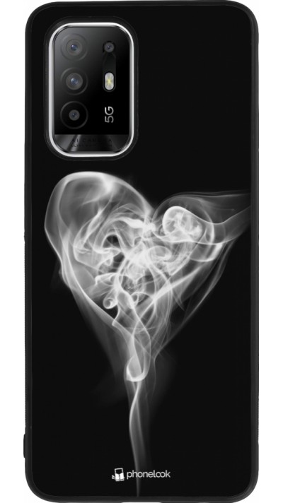 OPPO F19 Pro+ Case Hülle - Silikon schwarz Valentine 2022 Black Smoke