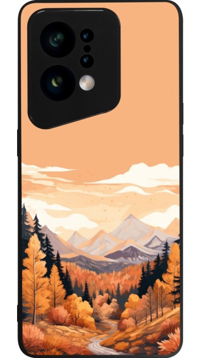 Coque OPPO Find X5 - Silicone rigide noir Autumn 25 Mountains