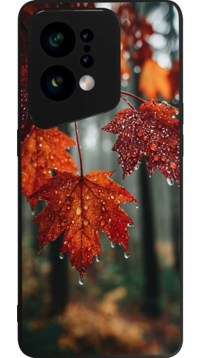 Coque OPPO Find X5 - Silicone rigide noir Autumn 25 Rain