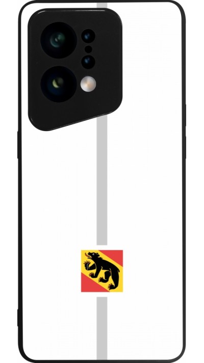 Coque OPPO Find X5 - Silicone rigide noir Canton BE blanc