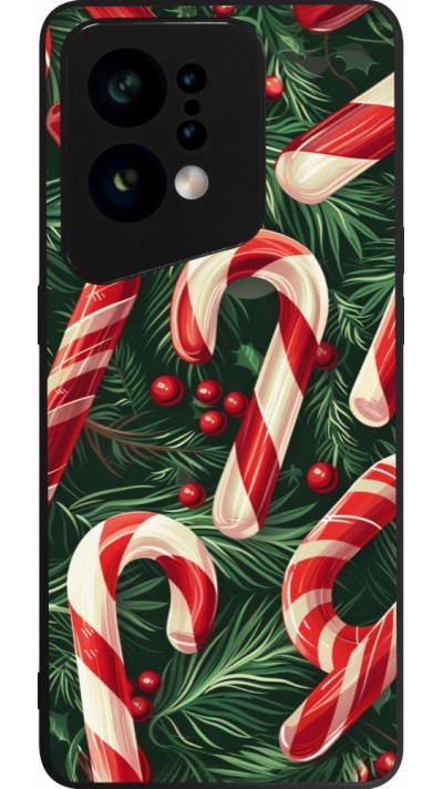 OPPO Find X5 Case Hülle - Silikon schwarz Christmas 25 Xmas Stick