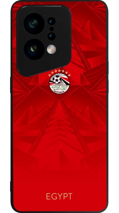 Coque OPPO Find X5 - Silicone rigide noir Maillot de football Égypte 2026 personnalisable
