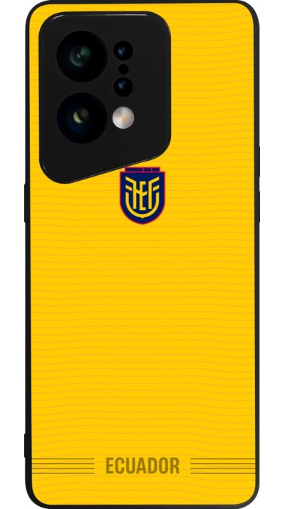 Coque OPPO Find X5 - Silicone rigide noir Maillot de football Équateur 2026 personnalisable