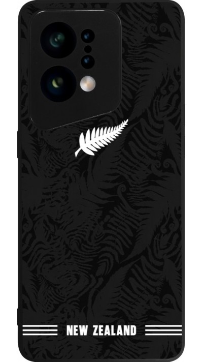 Coque OPPO Find X5 - Silicone rigide noir Maillot de football Nouvelle-Zélande 2026 personnalisable