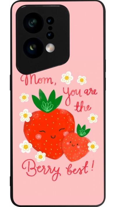Coque OPPO Find X5 - Silicone rigide noir Mom 2026 Berry best