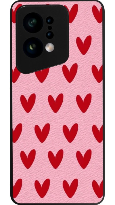OPPO Find X5 Case Hülle - Silikon schwarz Saint Valentines Day 26 Pattern heart