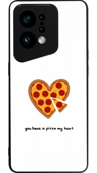 OPPO Find X5 Case Hülle - Silikon schwarz Saint Valentines Day 26 You have my pizza heart
