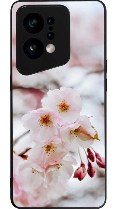 OPPO Find X5 Case Hülle - Silikon schwarz Cherry tree Spring 2026