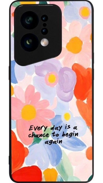 OPPO Find X5 Case Hülle - Silikon schwarz Every day is a chance Spring 2026